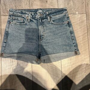 Old Navy Blue Jean Shorts Cuffed Hem